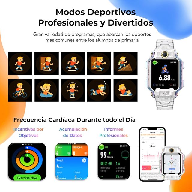 Orologio intelligente da ragazzo iMOO X10 grigio chiaro