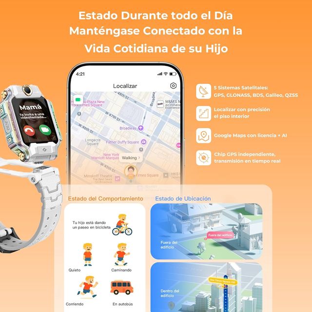 Orologio intelligente da ragazzo iMOO X10 grigio chiaro