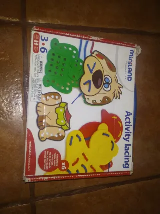Juego de coser Miniland Activity Lacing 3-6