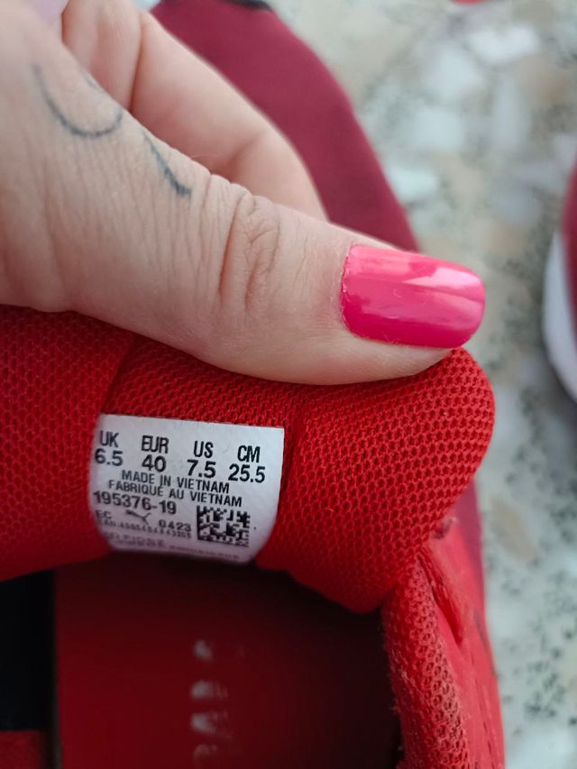 Zapatillas Puma Fit Rojas Originales