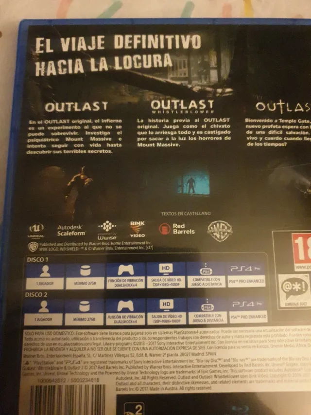 Outlast Trinity PS4 (PlayStation 4)