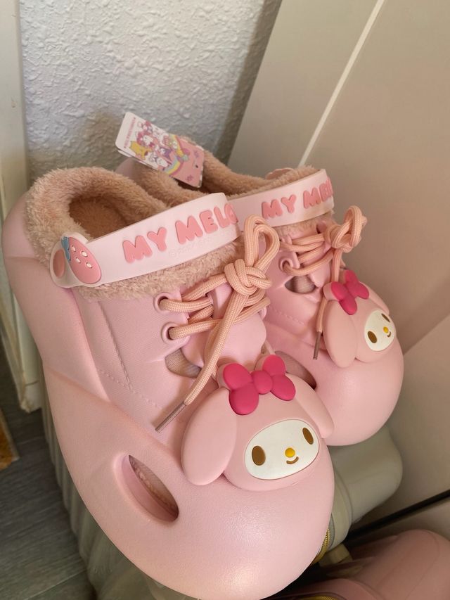Zapatillas Sanrio My Melody Rosa Peluche