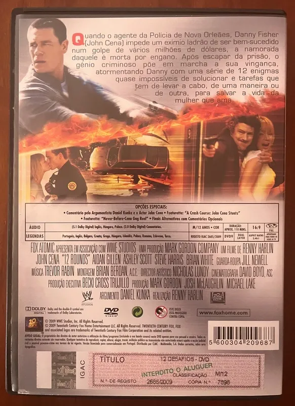 DVD "12 Desafios" - John Cena