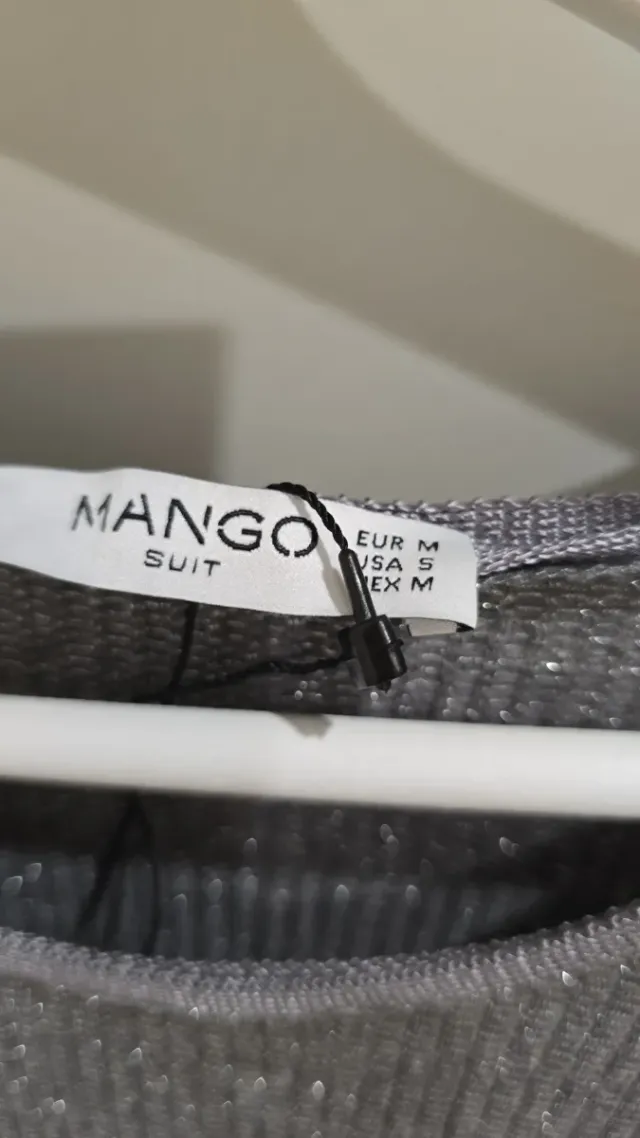 Vestido canalé plateado