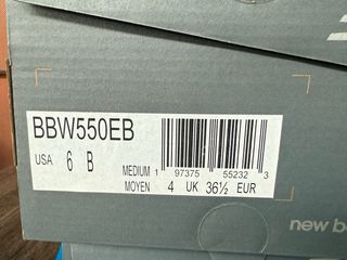 New Balance 550 Bianco/Menta - Nuove