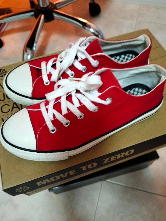 Zapatillas rojas mujer