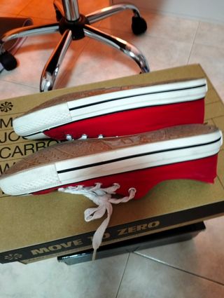 Zapatillas rojas mujer