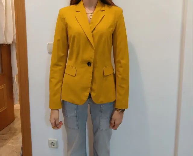 Americana Zara Talla M Amarilla