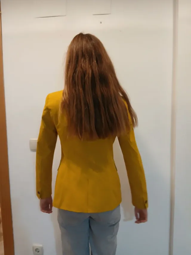 Americana Zara Talla M Amarilla