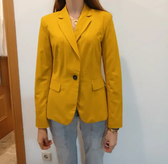 Americana Zara Talla M Amarilla