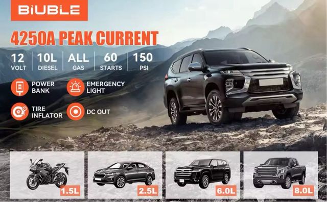 Arrancador Coche 4500A 26800mAh Nuevo