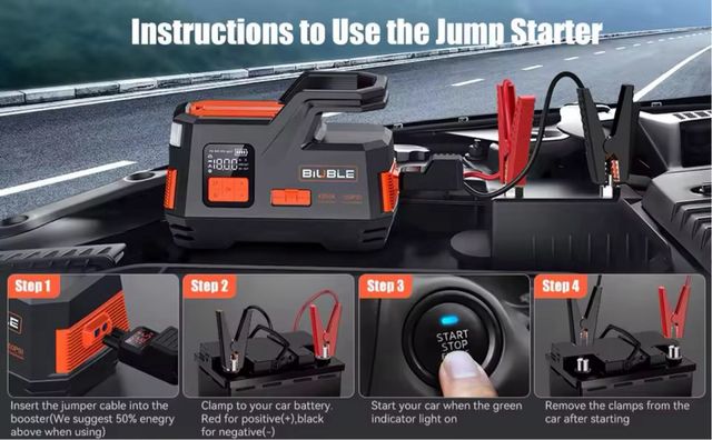 Arrancador Coche 4500A 26800mAh Nuevo