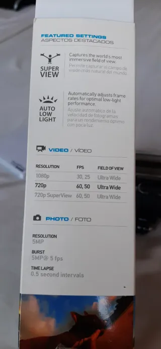 Cámara GoPro Hero + Accesorios