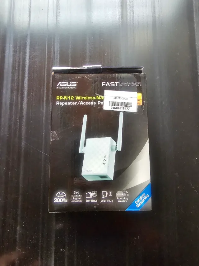 Repetidor WiFi ASUS RP-N12 N300 (300 Mbps)