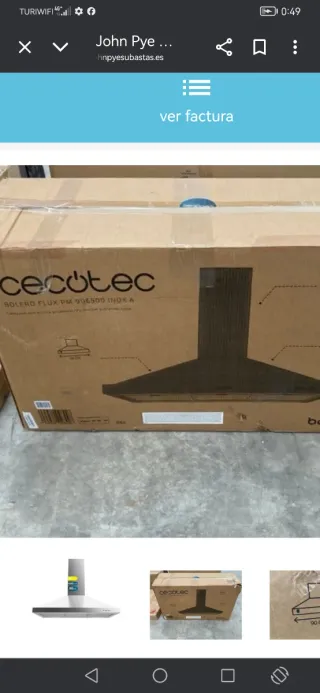 Campana extractora 90 cm nueva