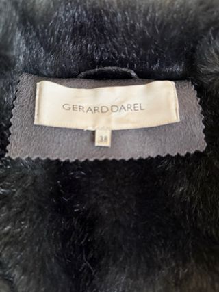 Abrigo Piel Gerard Darel Negro/Gris
