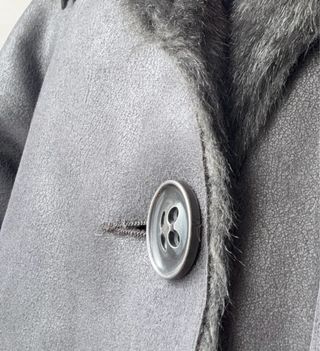 Abrigo Piel Gerard Darel Negro/Gris