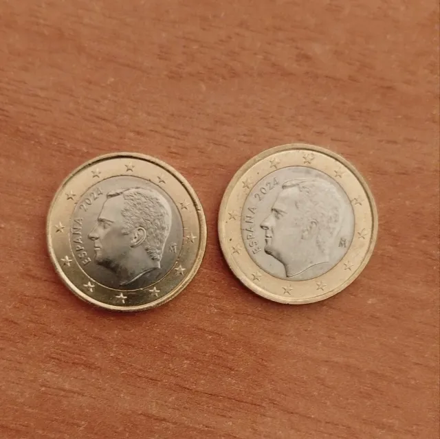 Moneda 1€ con error