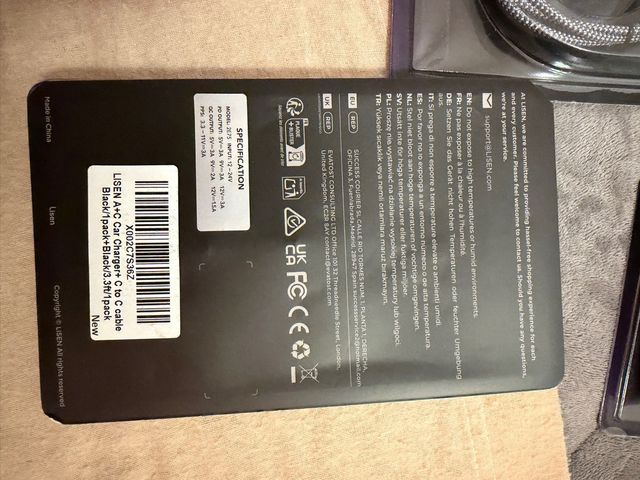 Caricabatterie LISEN USB-C + USB-A