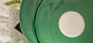 Duo da tea di Aynsley verde giada