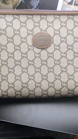 Neceser Gucci Plus Monograma Vintage Beige