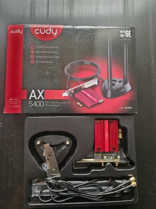Cudy AX5400 WiFi 6E PCIe + Bluetooth 5.2