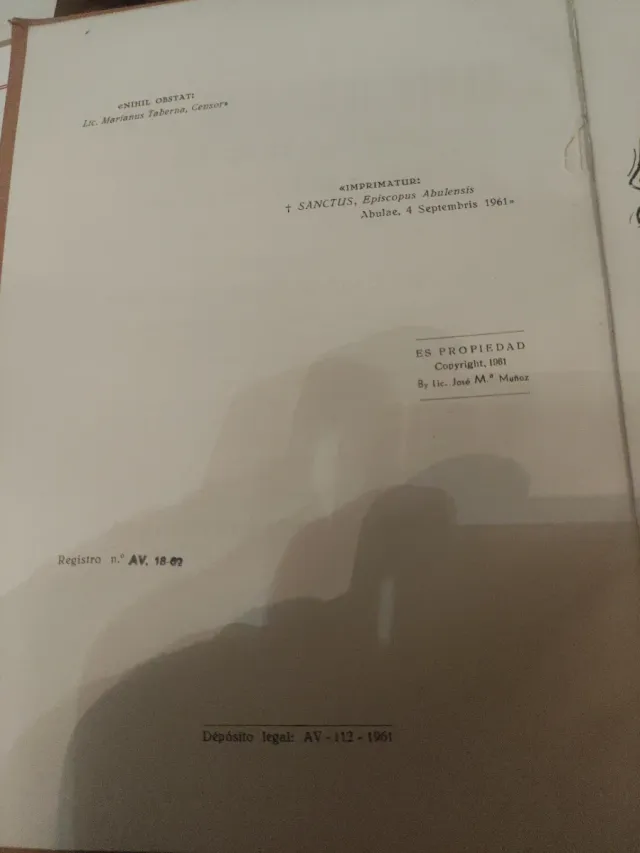 Pack religioso antiguo (Biblia + Misal + Teresa)