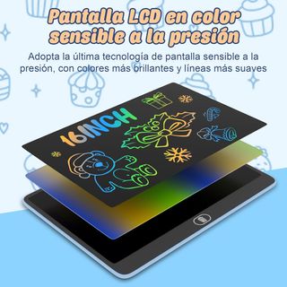 ✨ - 16 Pulgadas Tableta de Escritura LCD, Electigh