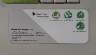 Acer Aspire 5315 Portátil Beige/Negro