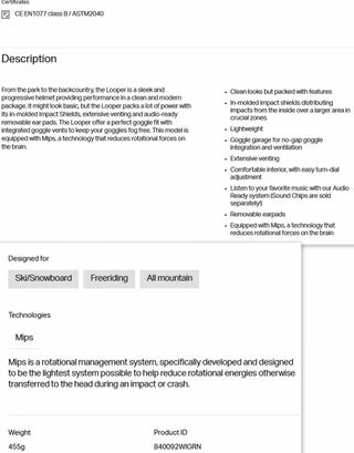 Casco Sweet Protection Looper Mips T.L/XL