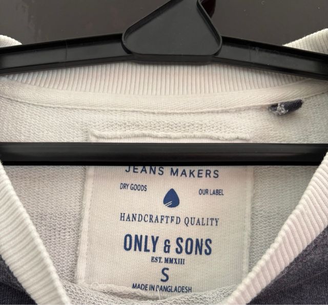 Sudadera rayas azul y blanco