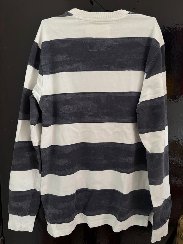 Sudadera rayas azul y blanco