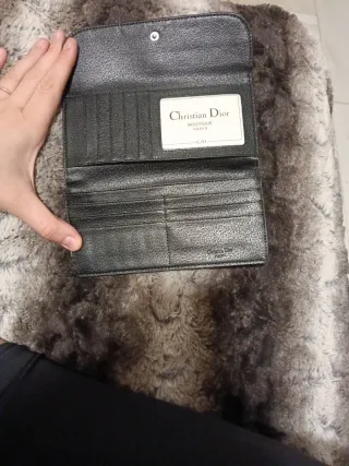 Monedero Dior mujer negro