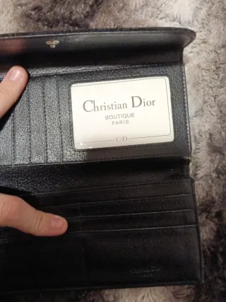 Monedero Dior mujer negro