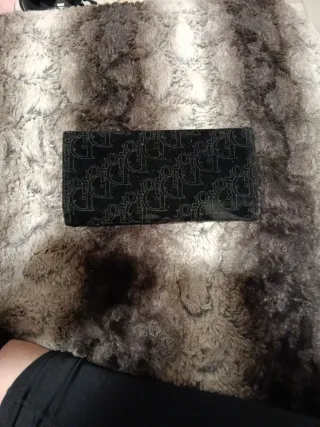Monedero Dior mujer negro