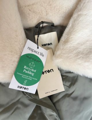 Anorak largo acolchado verde