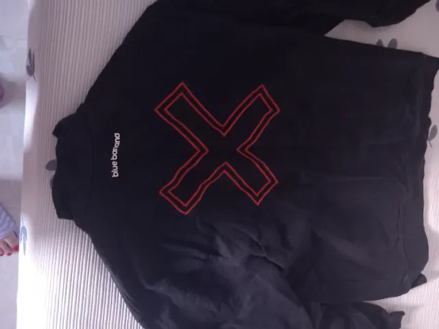 Sudadera Negra Media Cremallera