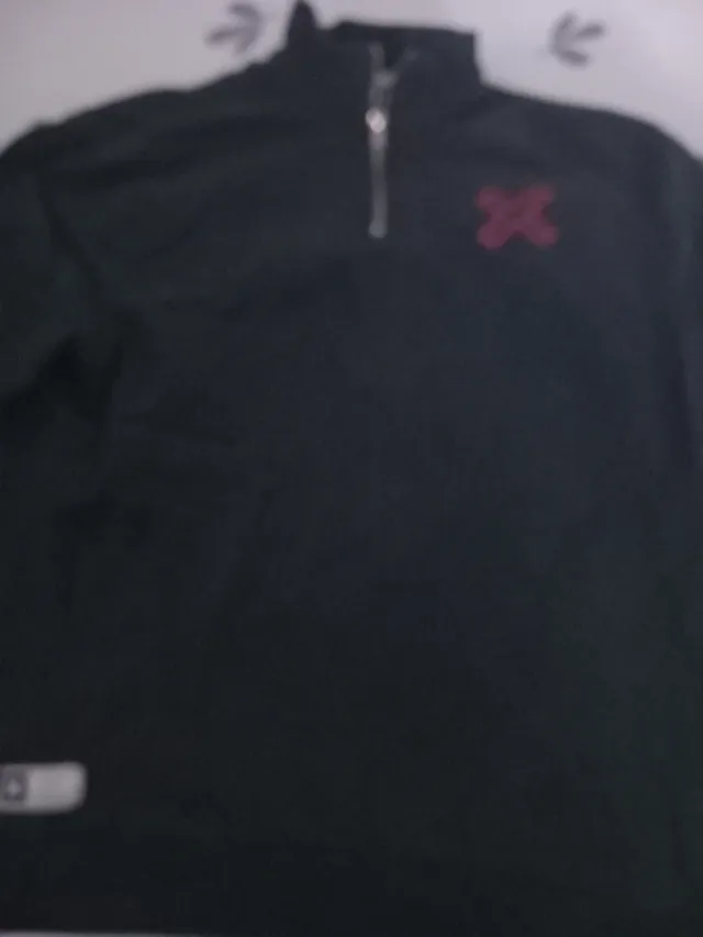 Sudadera Negra Media Cremallera