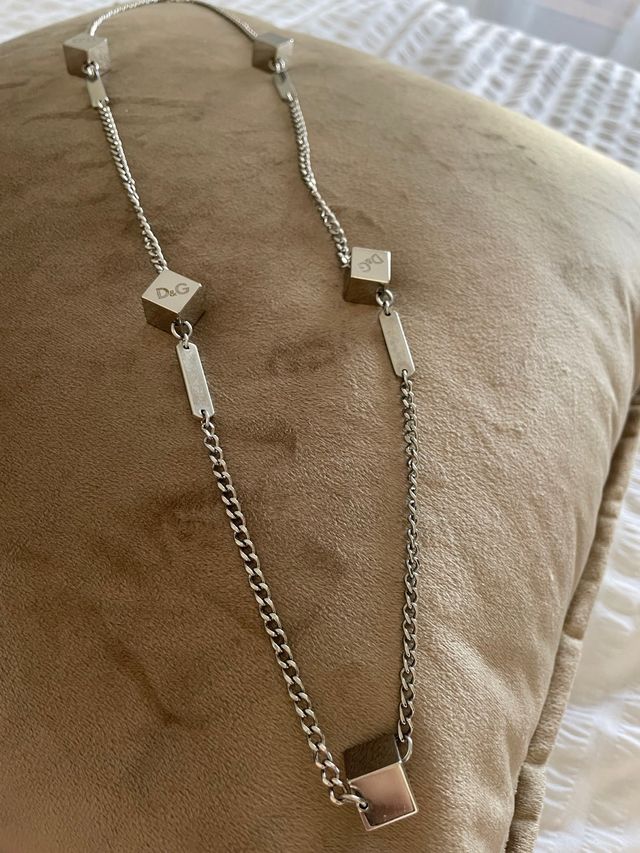 Collar Dolce & Gabbana Plata Cubos