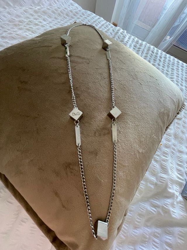 Collar Dolce & Gabbana Plata Cubos