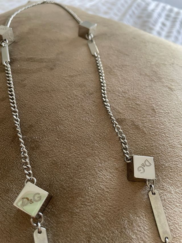 Collar Dolce & Gabbana Plata Cubos