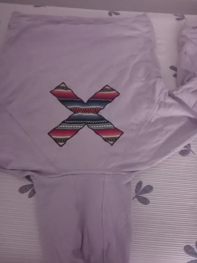 Sudadera con logo X multicolor