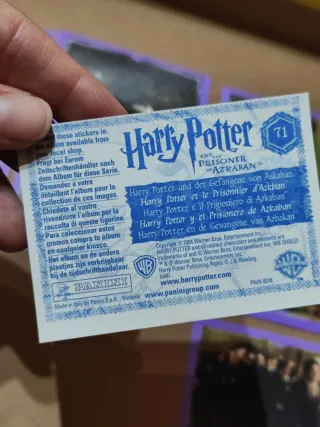 Cromos Panini Harry Potter y el Prisionero Azkaban