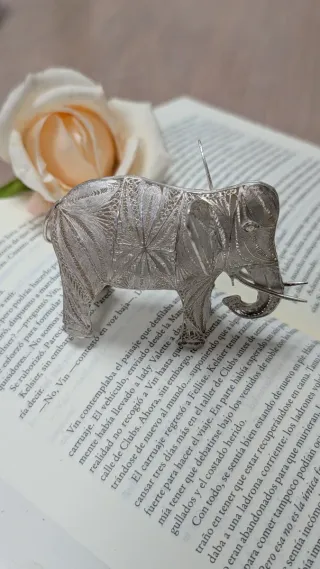 Elefante de plata filigrana
