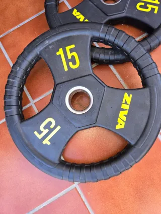 2 Disco de pesas ZIVA 15 kg [60 euros los dos]