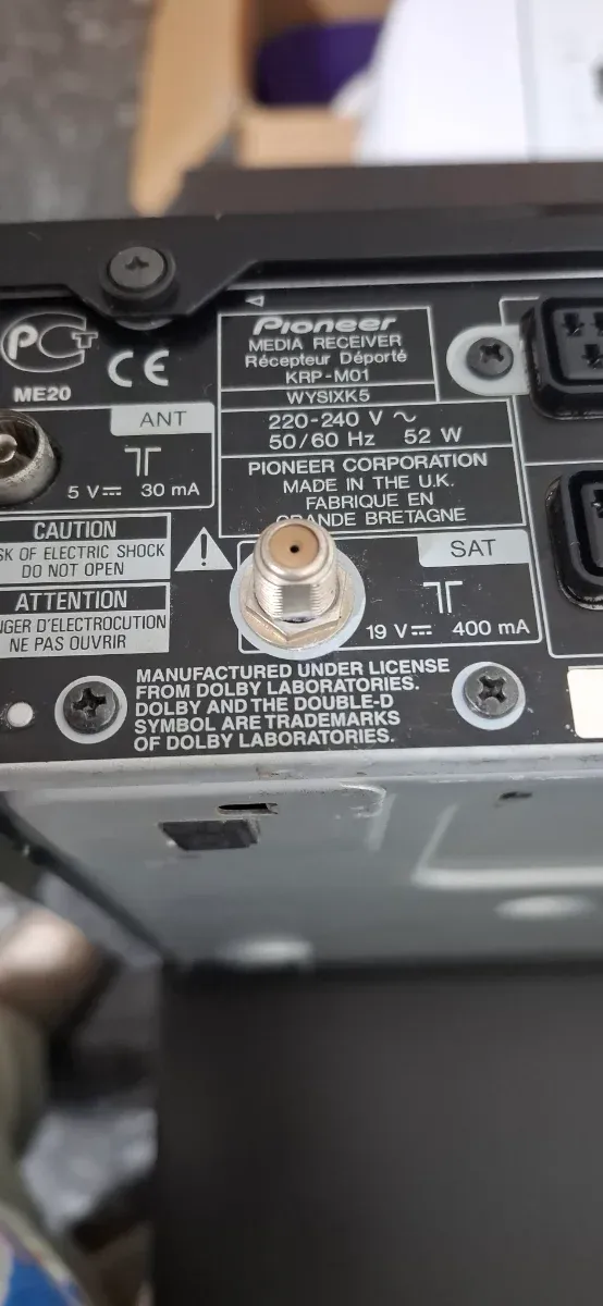 Leitor Pioneer Preto/Prata