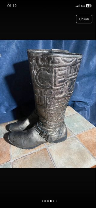 Stivali Iceberg donna oro/argento