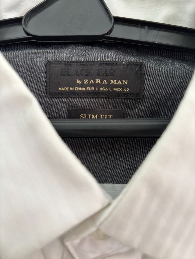 Camisa ZARA MAN Blanca Talla M