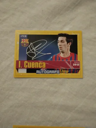 Lote cromos FC Barcelona Autógrafo 2011-2012