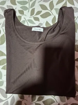 Camiseta sin mangas mujer marrón TALLA L +